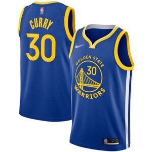 Mens Kids Youths Stephen Curry Blue Stitched Jersey